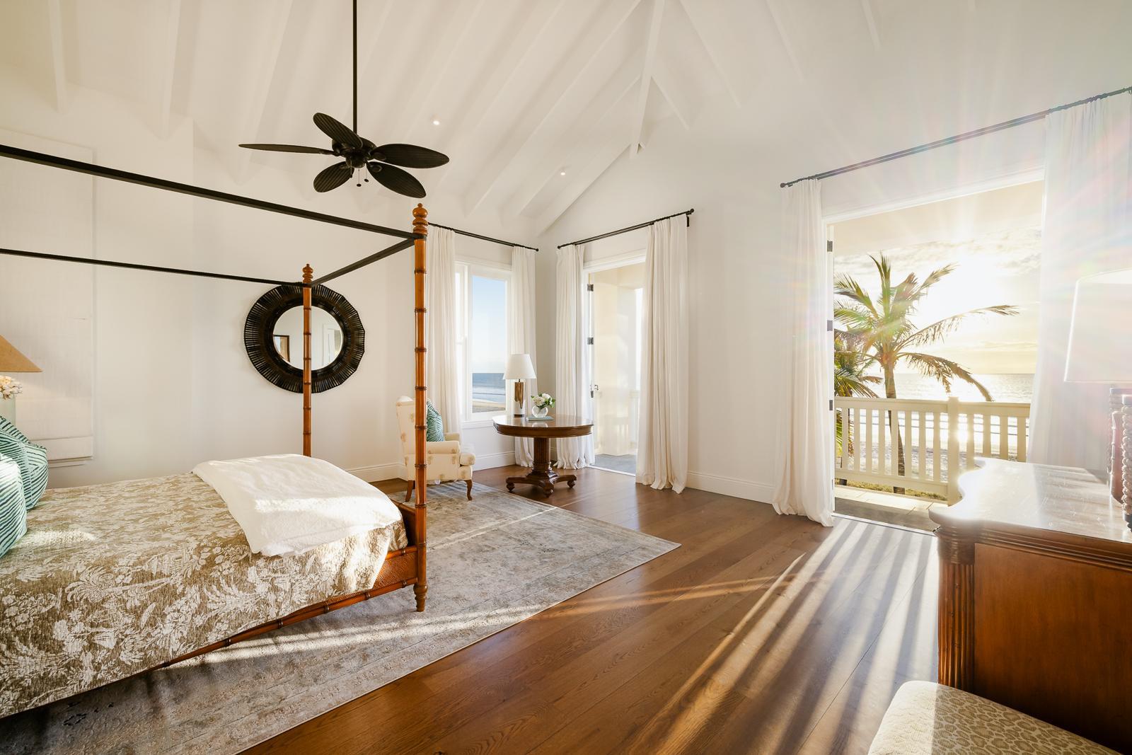 Ocean-facing master bedroom