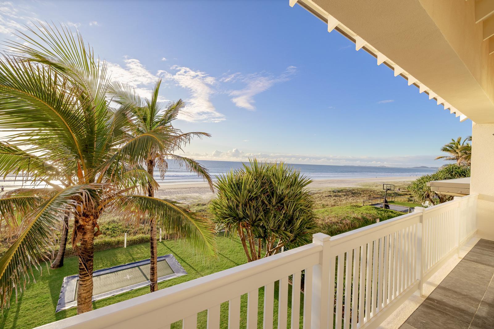 Ocean view from the master bedroom balcony